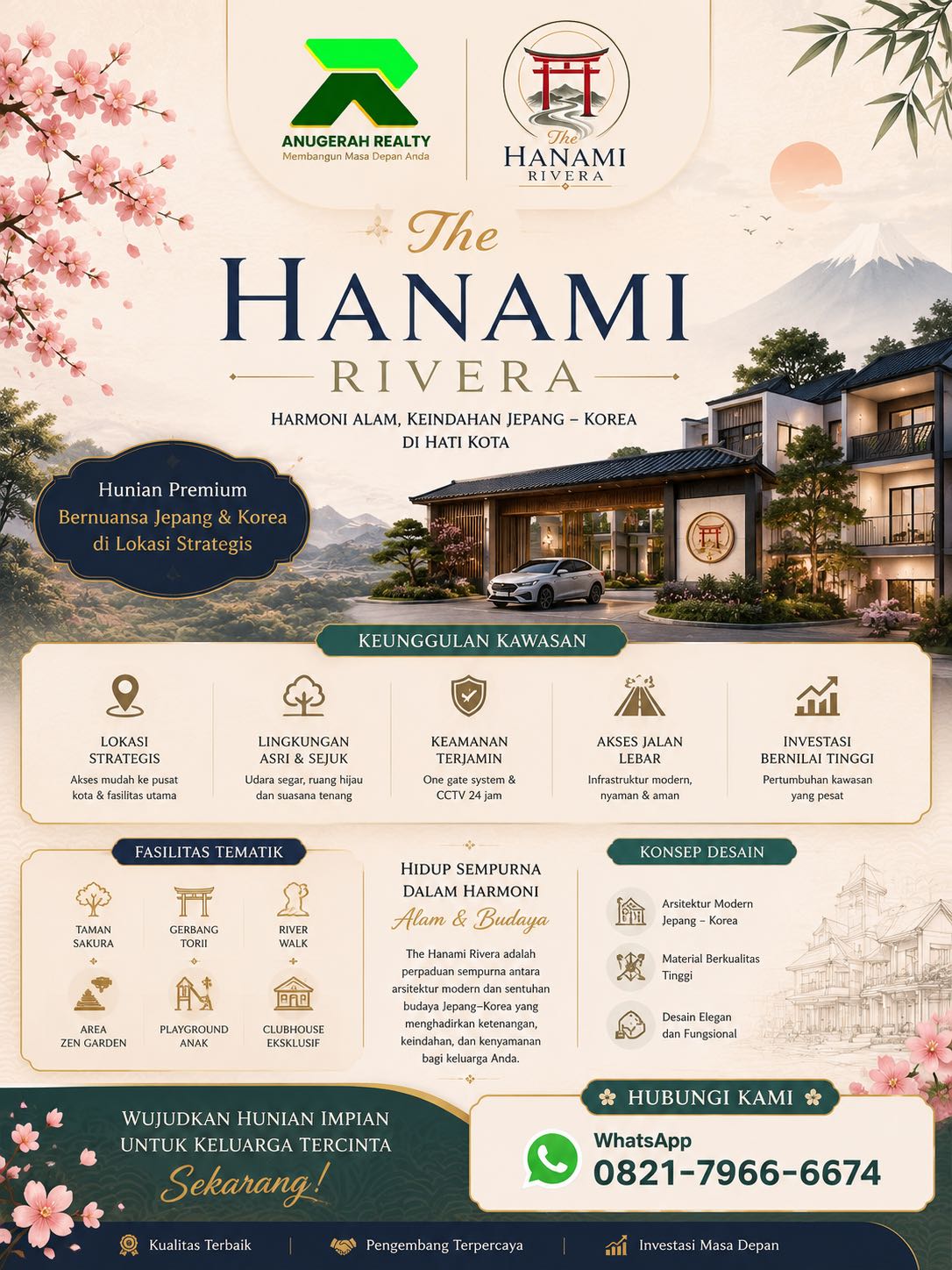 kavling The Hanami Rivera - anugerah realty.
